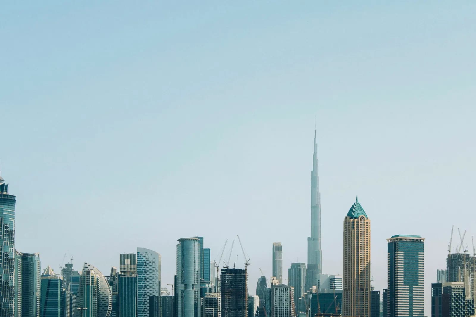 Dubai skyline with the Burj Khalifa